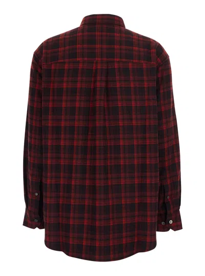 Dunst Checked Flannel Button Down Shirt Red In Multi