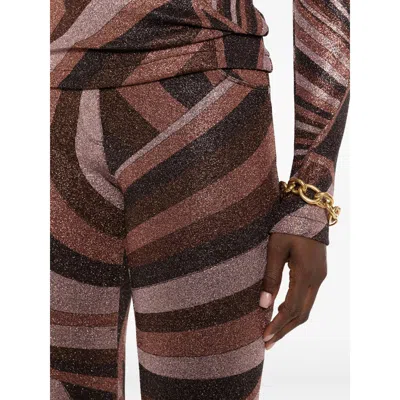 Pucci Printed Stretch-jersey Flared Pants In Multi