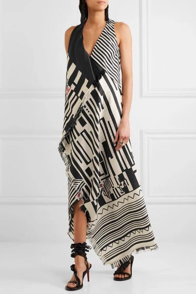 Shop Etro Printed Silk Maxi Dress