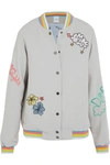 MIRA MIKATI Lost Boy embroidered crepe bomber jacket