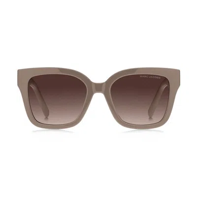 Marc Jacobs Square-frame Gradient Lens Sunglasses In Brown
