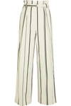 3.1 PHILLIP LIM / フィリップ リム Striped cotton and linen-blend wide-leg pants