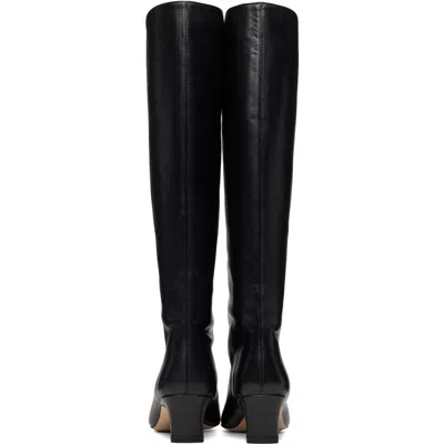 Staud Solid Leather Knee-high Boots In Black