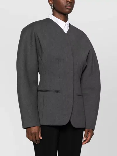 Jacquemus Blazer In Gray