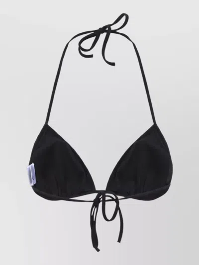 Pucci Printed Halterneck Triangle Bikini Top In Multi