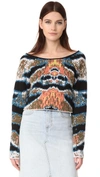 BAJA EAST CROPPED CASHMERE SWEATER