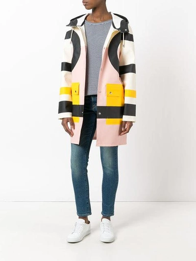 Shop Henrik Vibskov Colour Block Coat