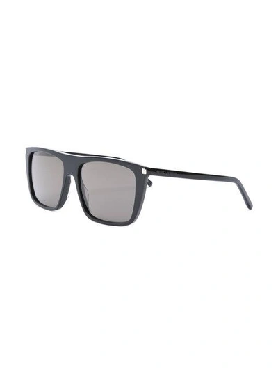 Shop Saint Laurent Sl156 Sunglasses In Black