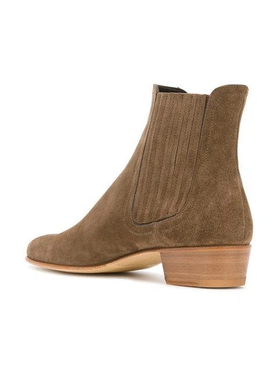 Shop Louis Leeman Pointed Ankle Boots - Brown