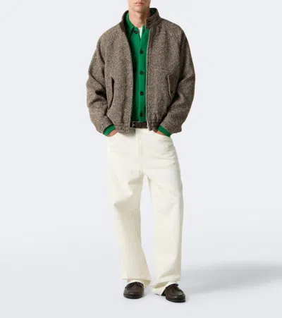 Auralee Wool Jacket In Brown