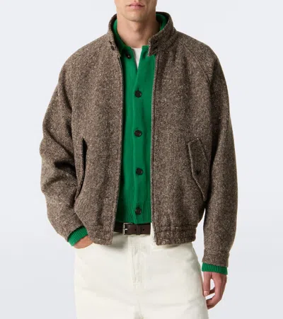 Auralee Wool Jacket In Brown