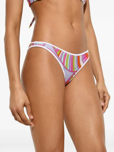 Pucci Iride-print Bikini Bottom In Multi