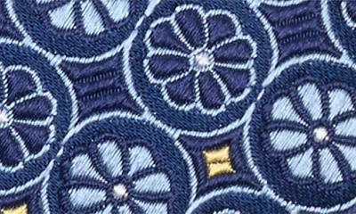 Duchamp Medallion Silk Tie In Multi