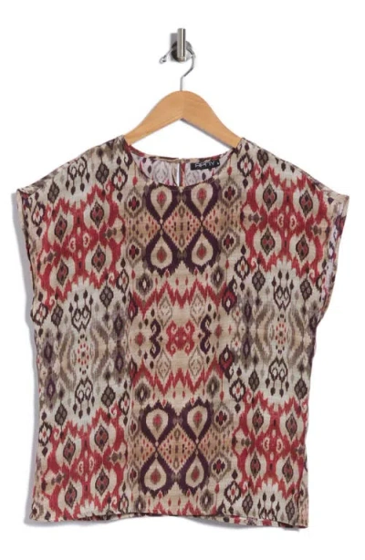 Apny Cap Sleeve Shell In Multi