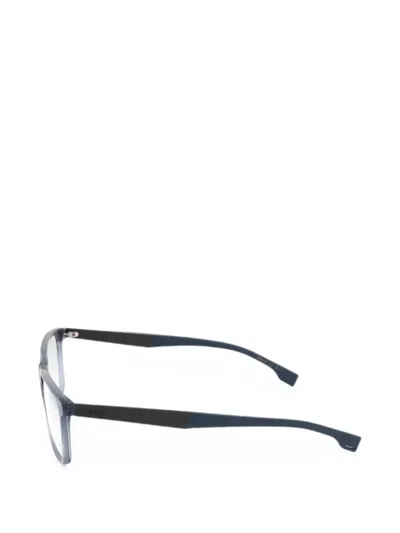 Hugo Boss Rectangle-frame Glasses In Gray