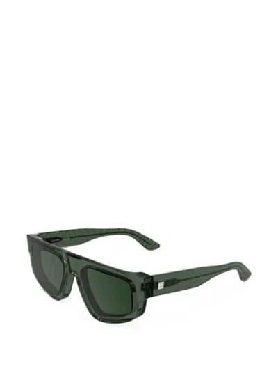 Calvin Klein Geometric-frame Sunglasses In Pattern