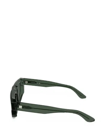Calvin Klein Geometric-frame Sunglasses In Pattern
