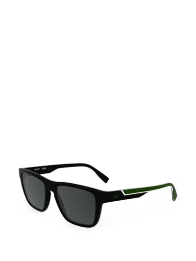 Lacoste Rectangle-frame Sunglasses In Black