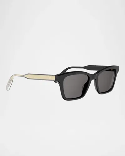 Dior Ibbon S2i 53mm Rectangular Sunglasses In Multi