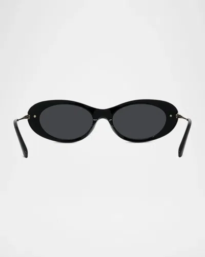 Givenchy Bold 52mm Oval Sunglasses In Multi