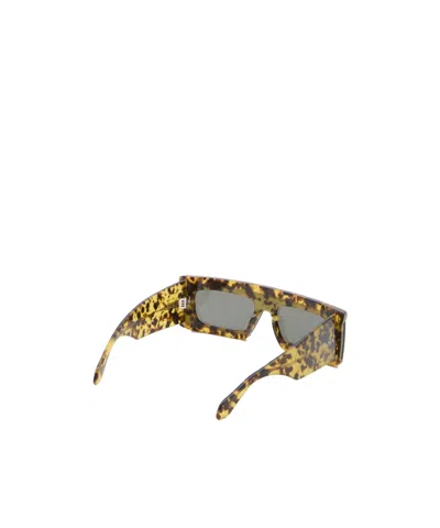 Alaïa Acetate Rectangular Mask Sunglasses In Transparent