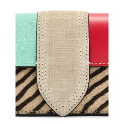 Jacquemus Patchwork Zebra-print Clutch Bag In Multi