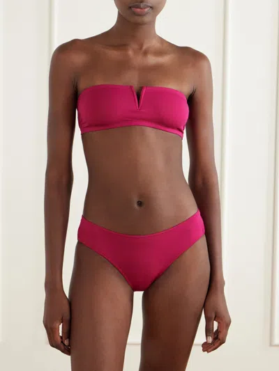 Eres Arcade Strapless Bikini Top In Pink