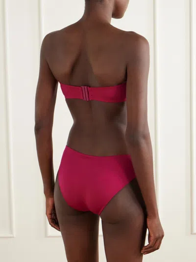 Eres Arcade Strapless Bikini Top In Pink