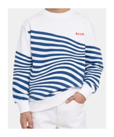 Msgm Logo-print Sweatshirt In Multi