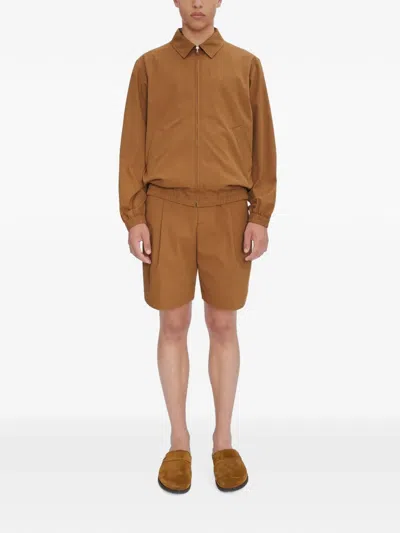 GILBERT LOGO-EMBROIDERED ZIP-UP JACKET