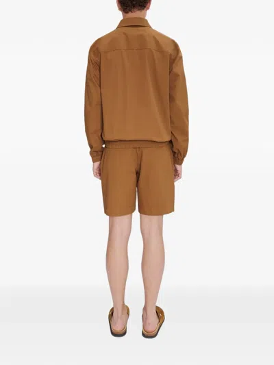 GILBERT LOGO-EMBROIDERED ZIP-UP JACKET