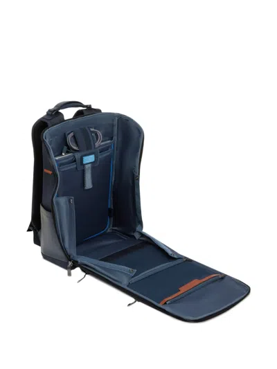 Piquadro Quilted-effect Backpack In Blue