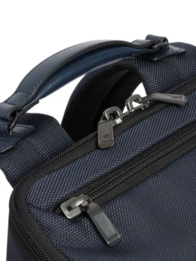 Piquadro Quilted-effect Backpack In Blue