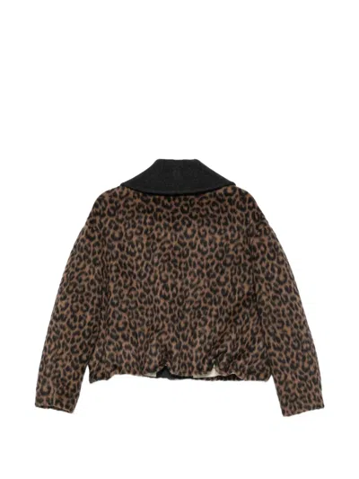 Alysi Leopard-print Wool Jacket In Multi