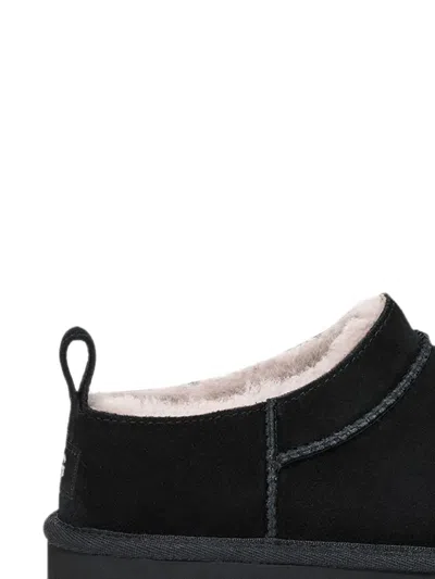 Ugg Classic Micro Suede Mules In Black
