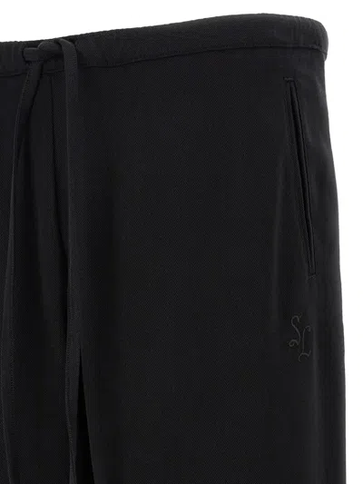 Second / Layer Team Drawstring Trousers In Black