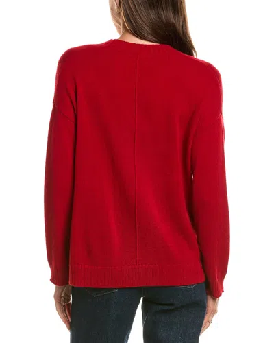 Hannah Rose Basic V-neck Pullover In Red
