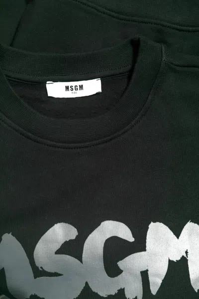 Msgm Logo-print Sweatshirt In Black