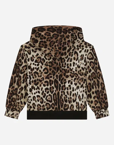 Dolce & Gabbana Leopard-print Jacket In Multi