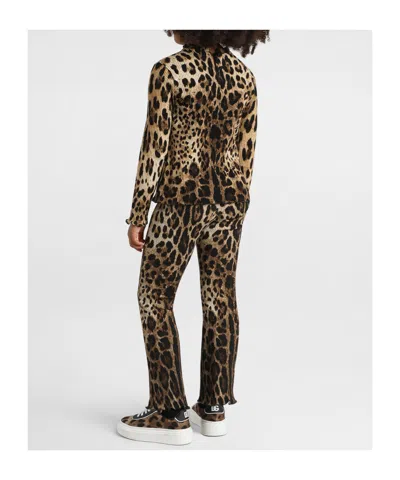 Dolce & Gabbana Leopard-pattern Top In Multi