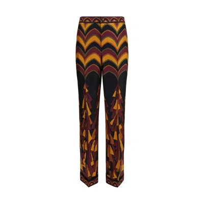 Pucci Baiadera Print Silk Pants In Multi