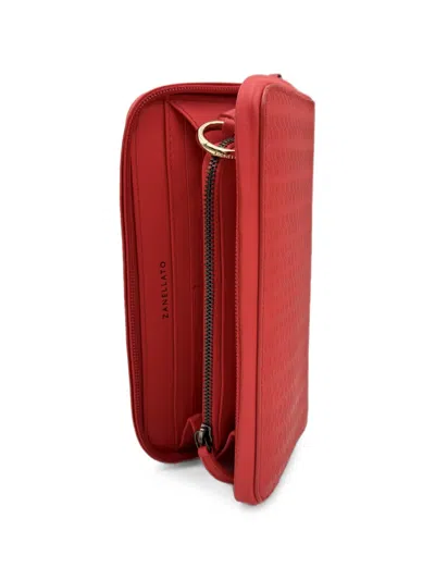 Zanellato Patterned Wallet In Red