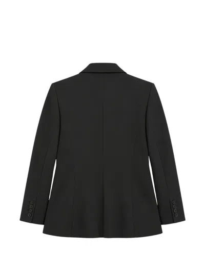 Clips Peak-lapel Jacket In Black