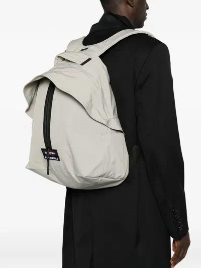 Essentials Logo-patch Backpack In Neutrals