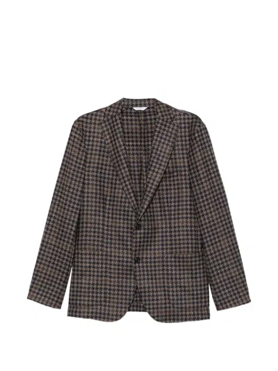 HOUNDSTOOTH-PATTERN BLAZER