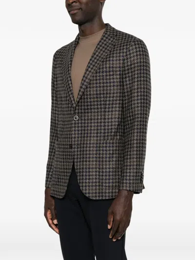 HOUNDSTOOTH-PATTERN BLAZER