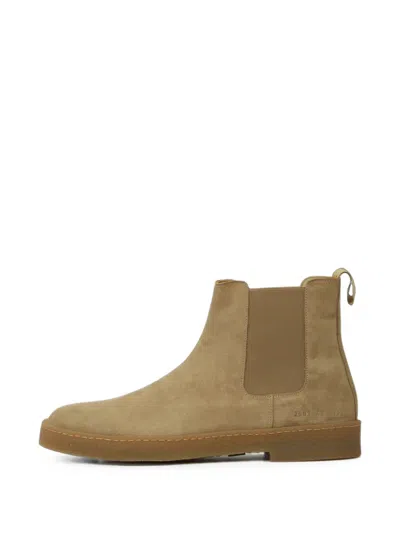 Common Projects Suede Chelsea Boots In Neutrals