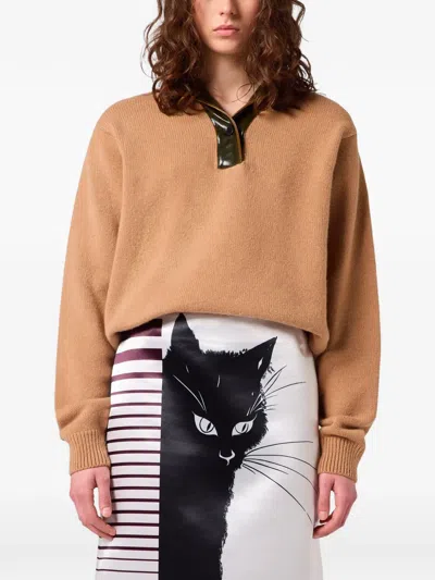 Msgm Langärmeliger Pullover In Brown