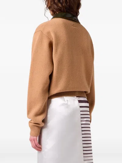 Msgm Langärmeliger Pullover In Brown