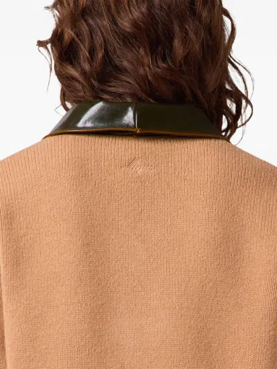 Msgm Langärmeliger Pullover In Brown